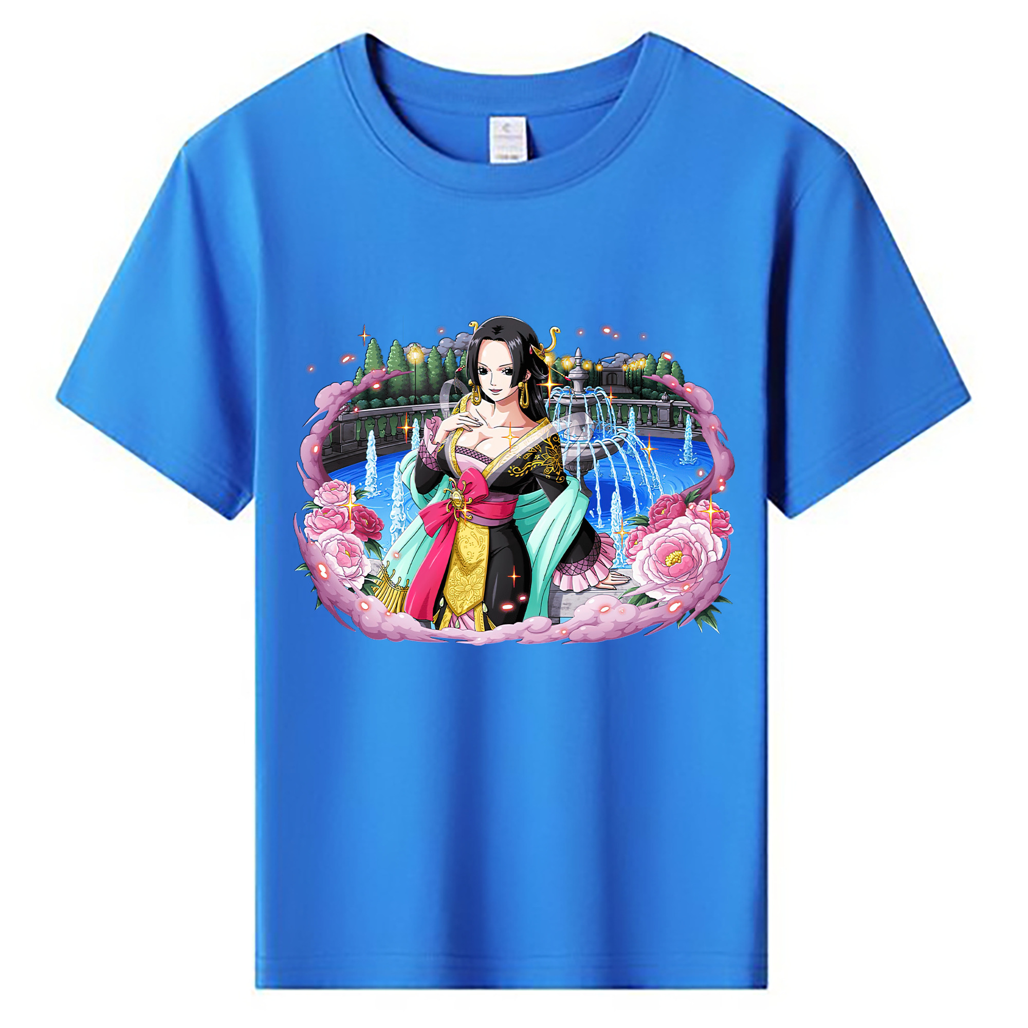 （画像用） ワンピース ボア・ハンコック ONE PIECE Boa·Hancock 綿100％キッズTシャツ（フロントプリント）
